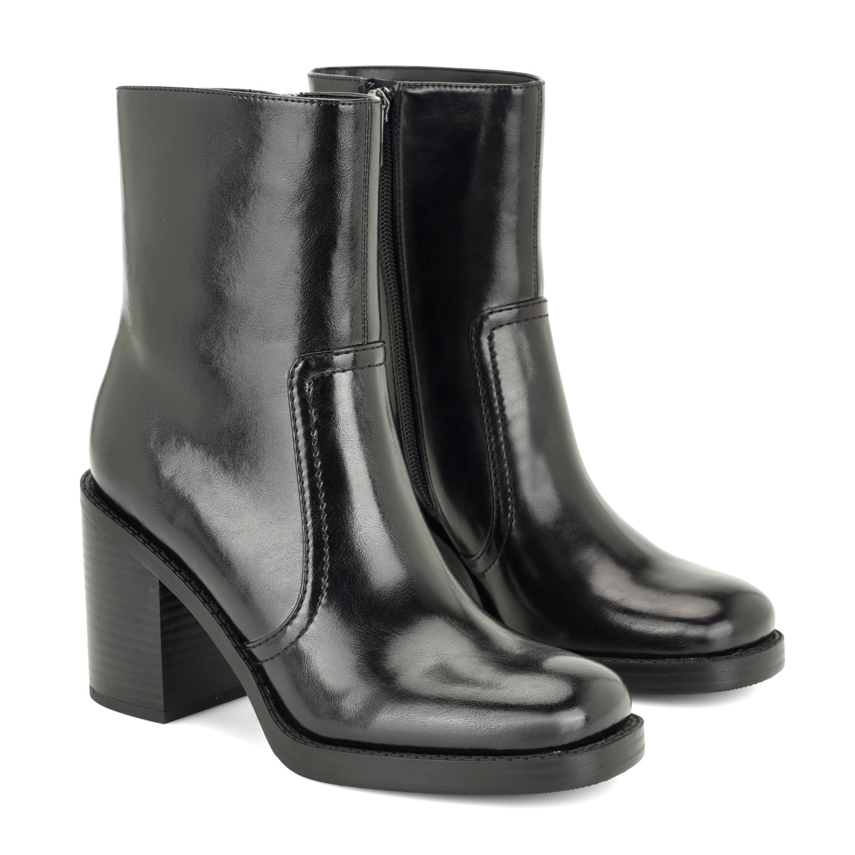 Boston Block Heel Booties