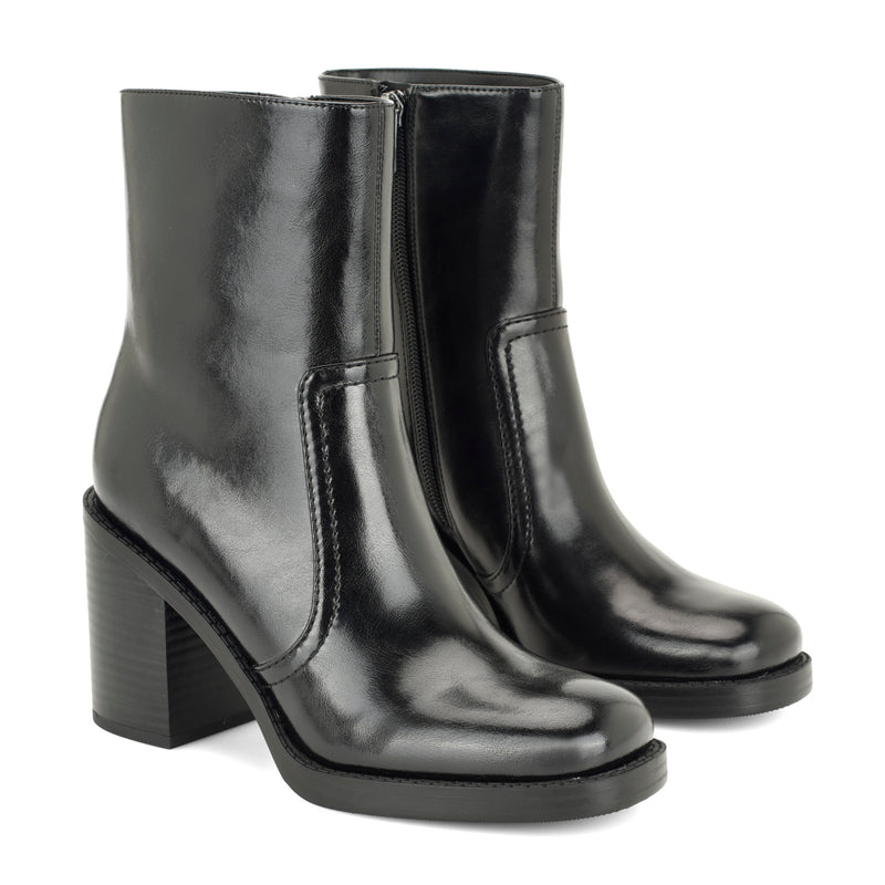 Boston Block Heel Booties