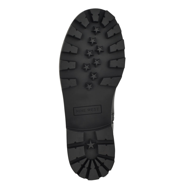 Nans Lug Sole Over The Knee Boots