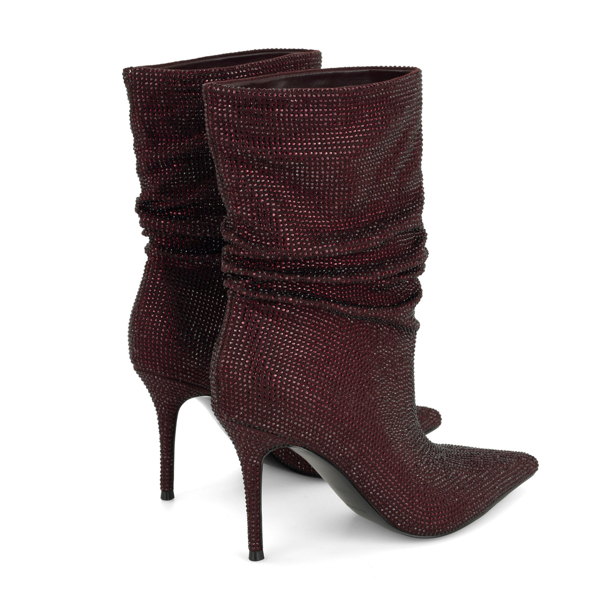 Glamsta Rhinestone Slouch Booties