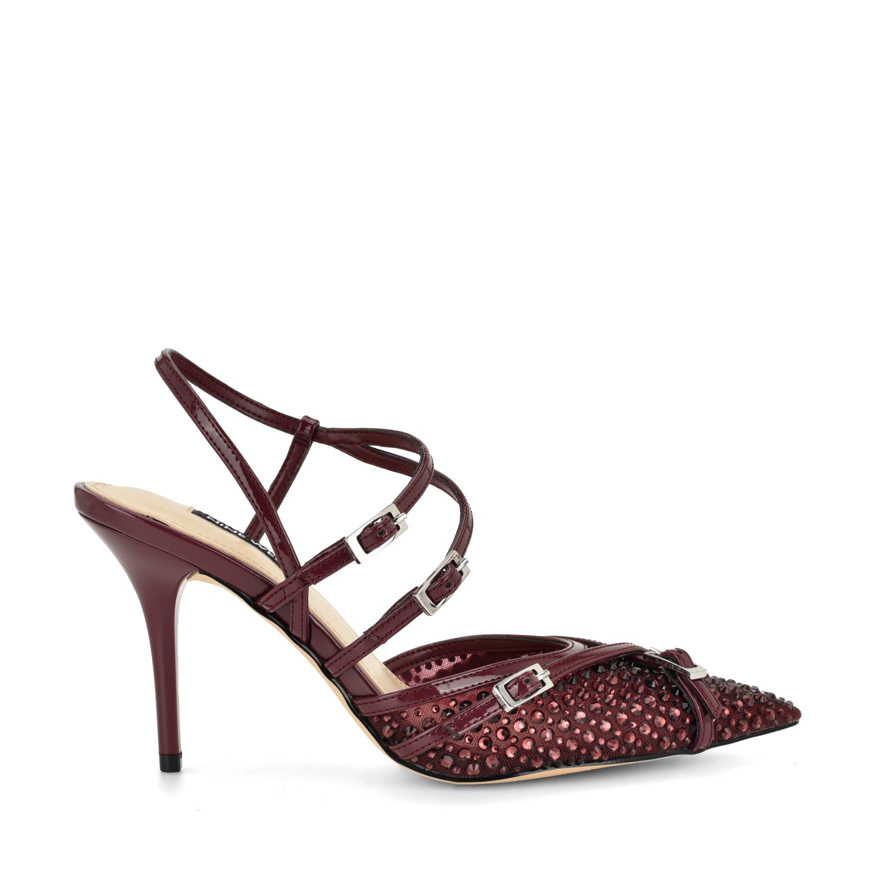 Pertee Strappy Embellished Pumps