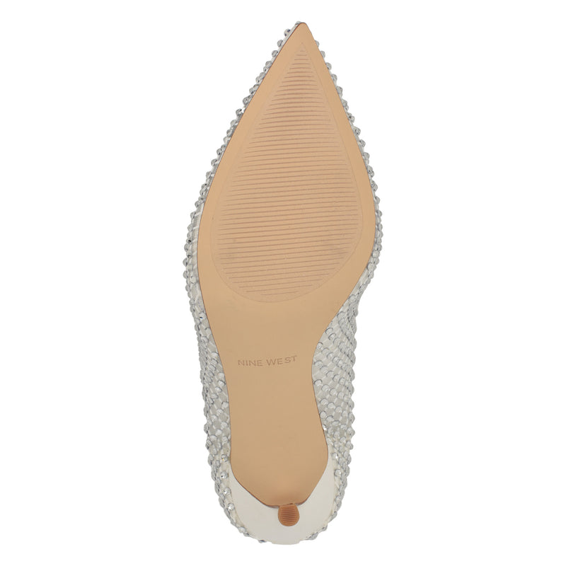 Freshe Rhinestone Mesh Pumps