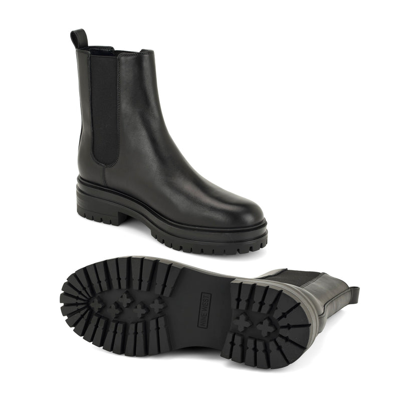 Loresa Lug Sole Leather Booties