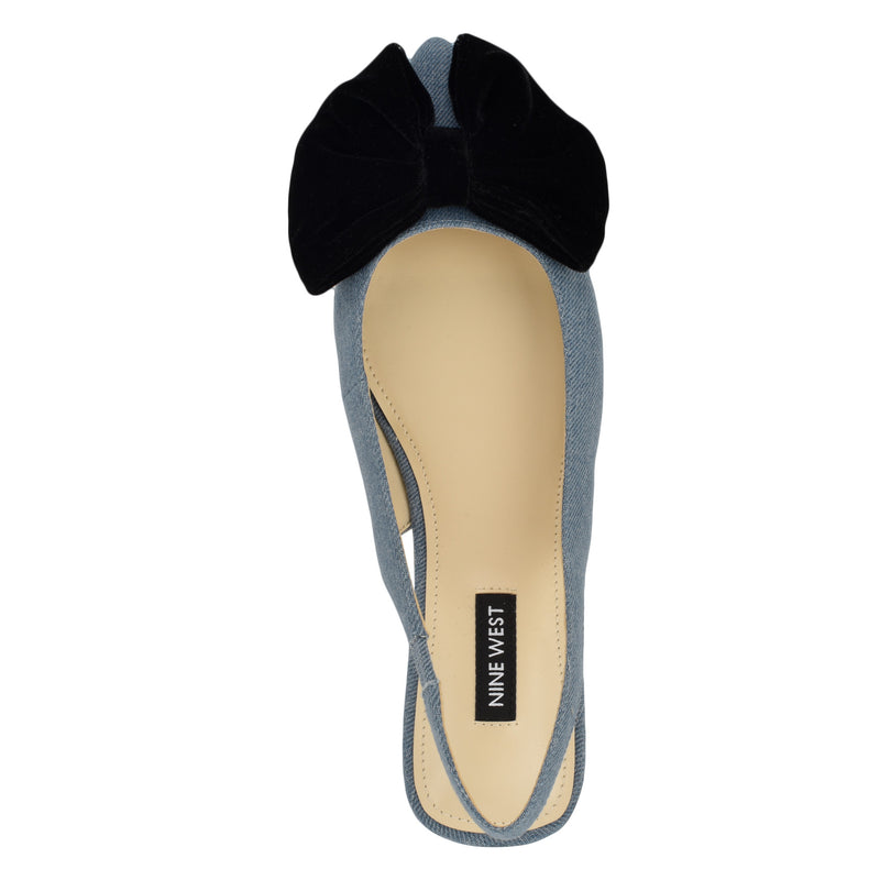Junnie Bow Slingback Flats