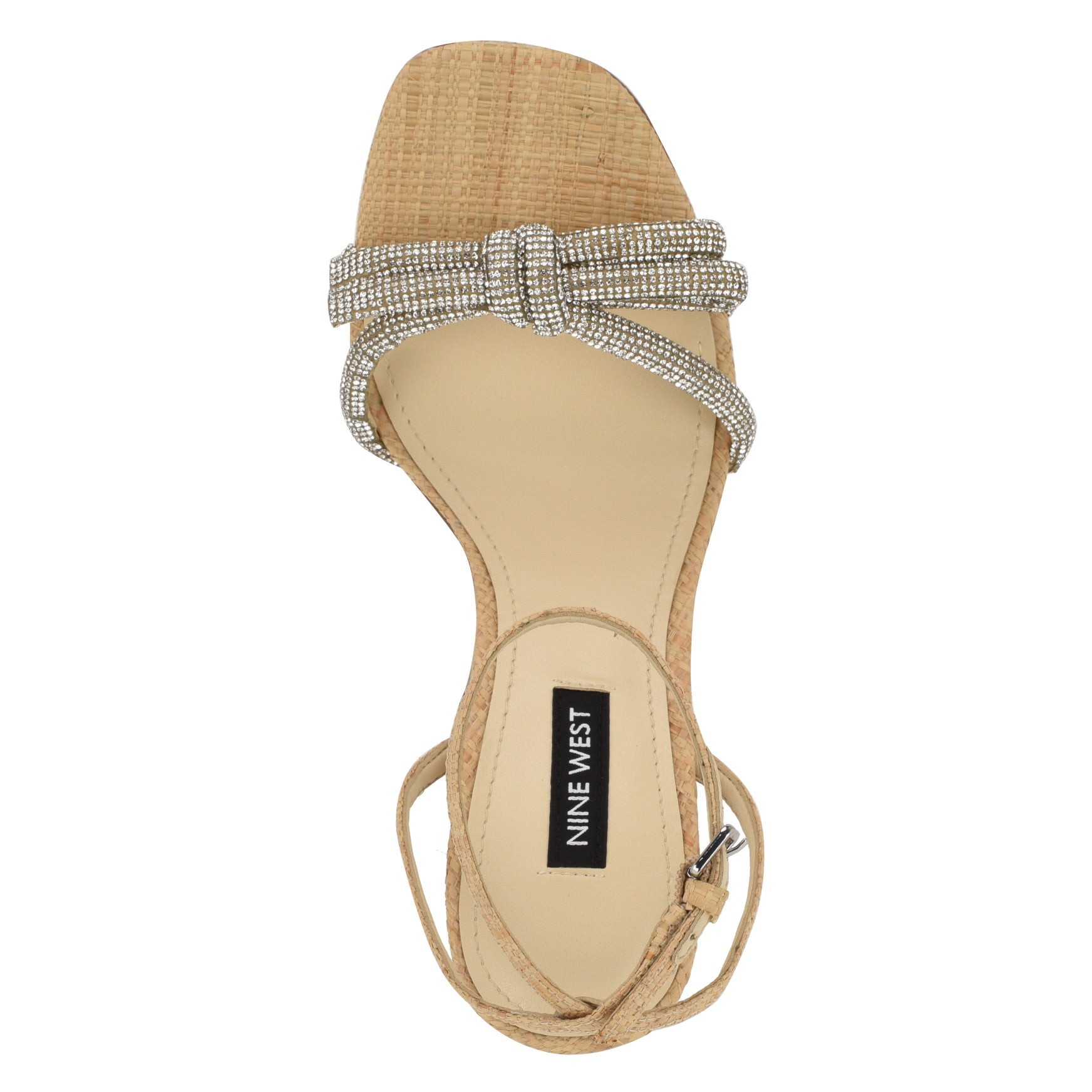 Nine West Women's Ivid Rhinestone Bow Sandals (Size 7) , Medium Width Nine West Women's Ivid Rhinestone Bow Sandals (Size 7) , Medium Width