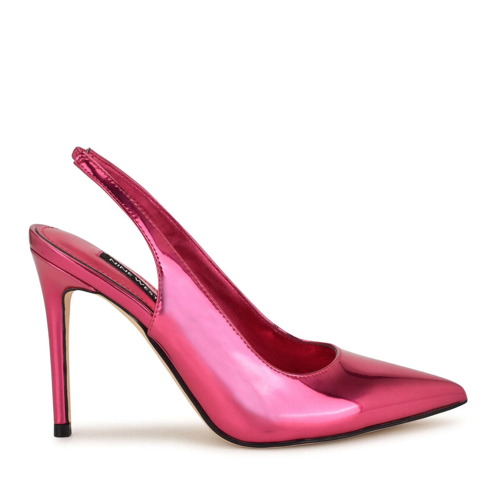 Feather Pointy Toe Slingback Pumps