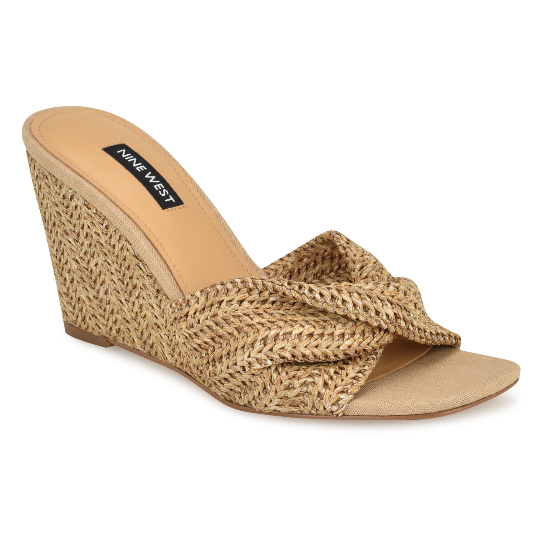 Nikhil Twist Wedge Sandals