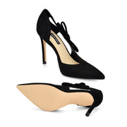 Famila Leather Bow d'Orsay Pumps