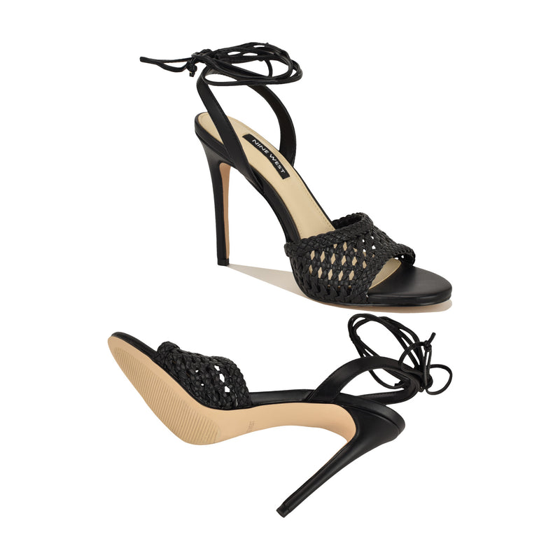 Merta Ankle Wrap Woven Sandals