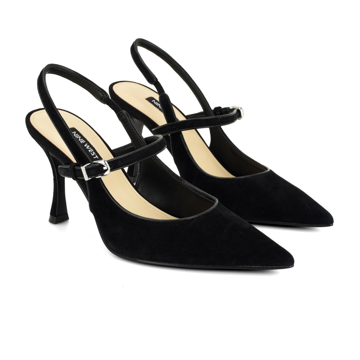 Amelap Leather Mary Jane Slingback Pumps
