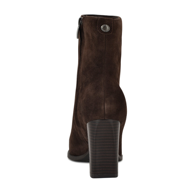 Tessay 9x9 Block Heel Leather Booties