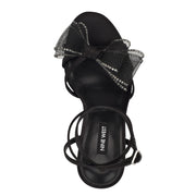 Minky Bow Heeled Sandals