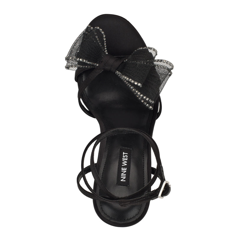 Minky Bow Heeled Sandals