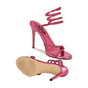 Maskil Ankle Wrap Heeled Sandals