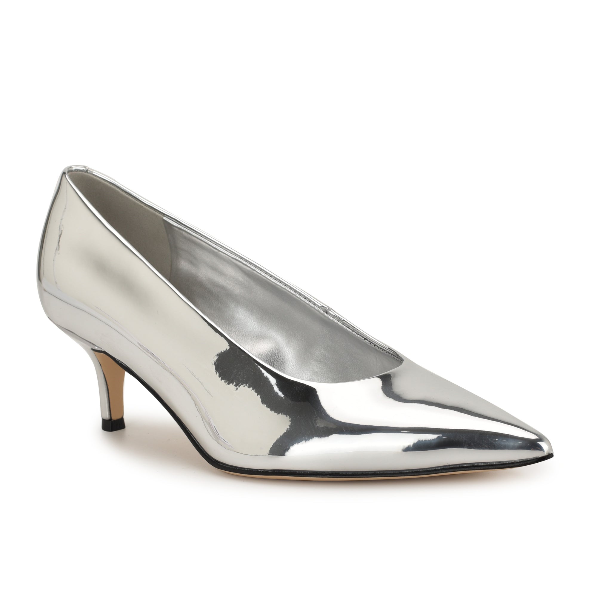 kitten heel silver dress shoes ASOS DESIGN Wide Fit Strut slingback kitten heeled shoes in silver