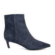Brite Kitten Heel Ankle Leather Booties