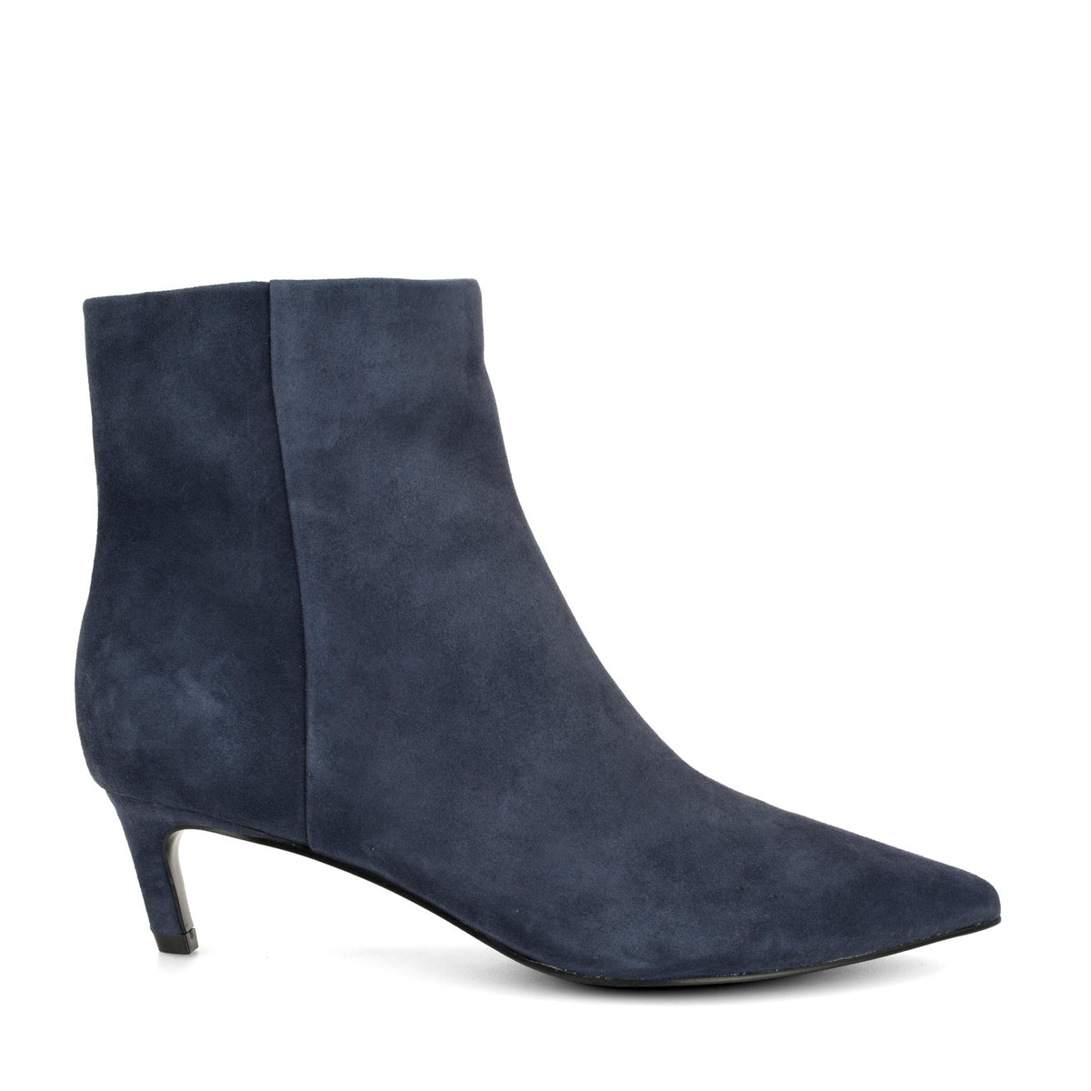Brite Kitten Heel Ankle Leather Booties
