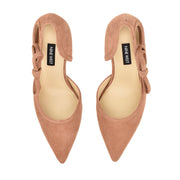Famila Leather Bow d'Orsay Pumps