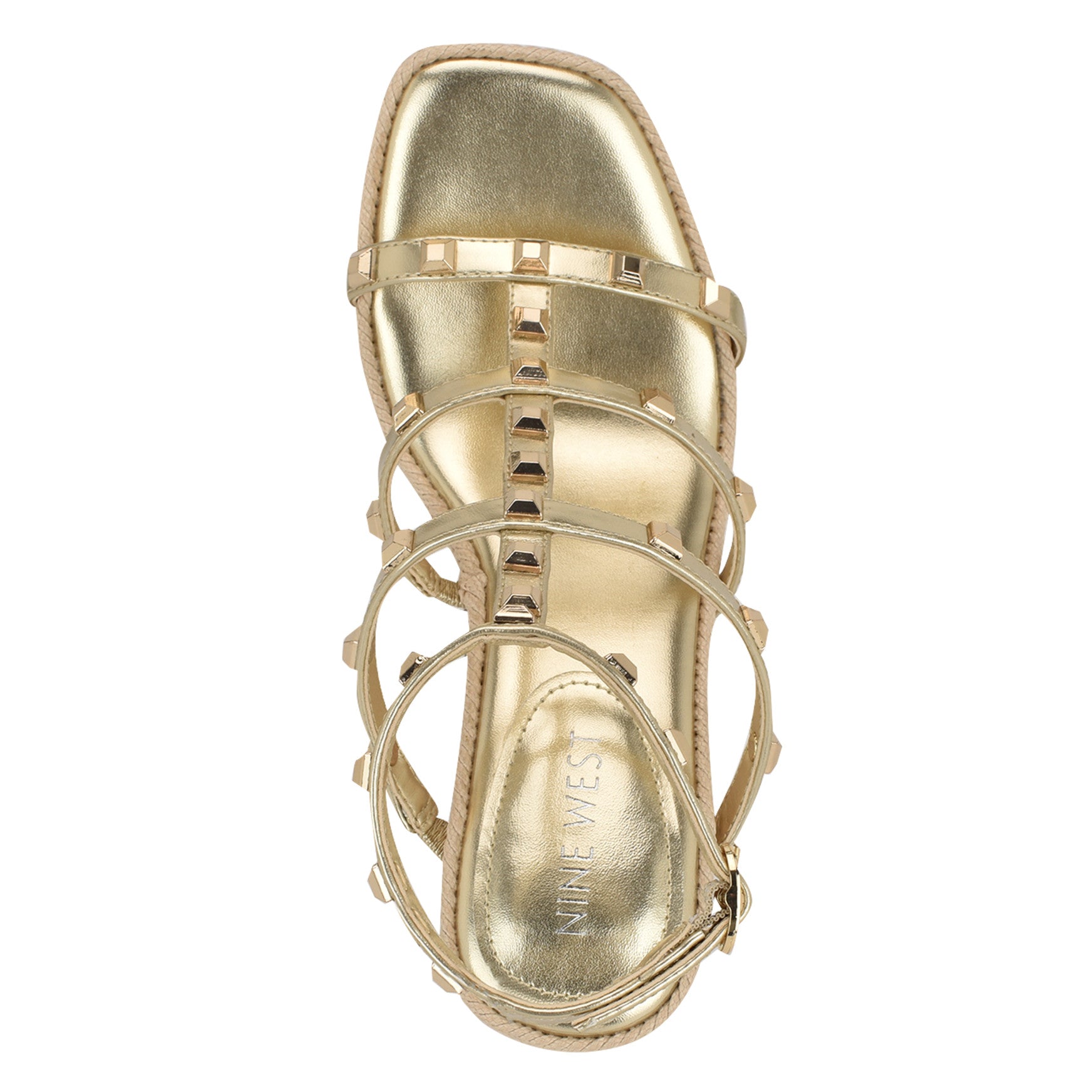 Sardis Studded Wedge Sandals