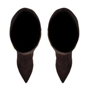 Salla Detailed Leather Knee High Boots