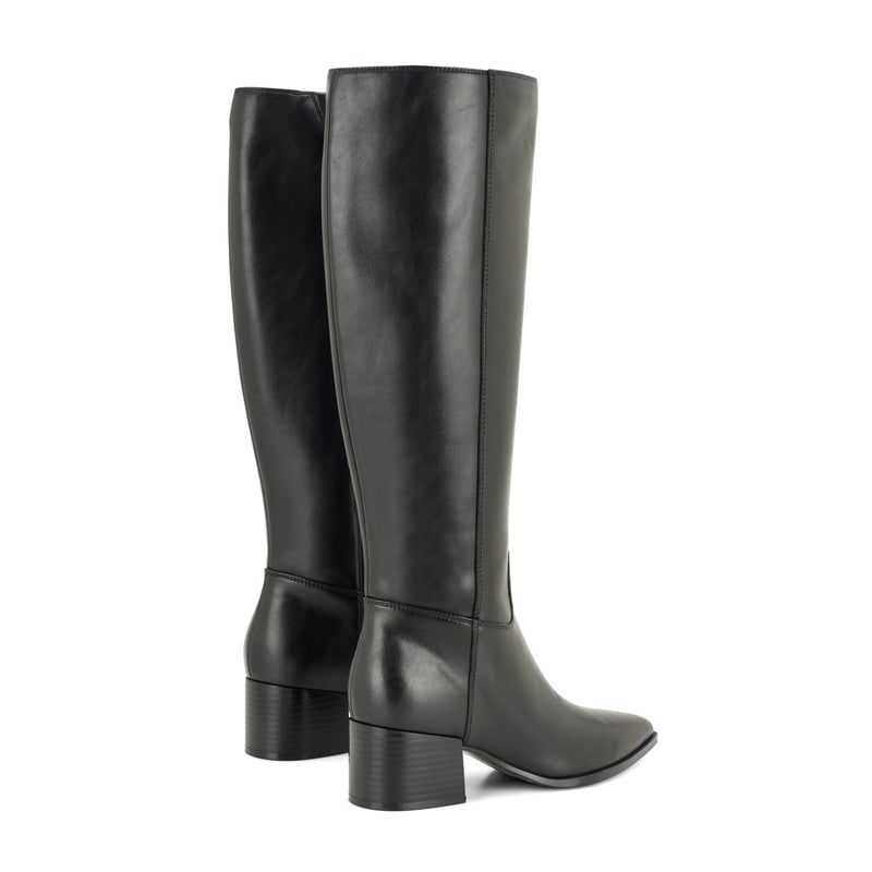 Bridgit Wide Calf Leather Boots