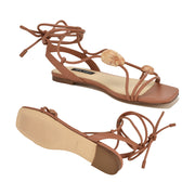 Niraa Ankle Wrap Flat Sandals