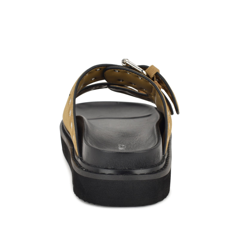 Eleny Buckle Slide Sandals