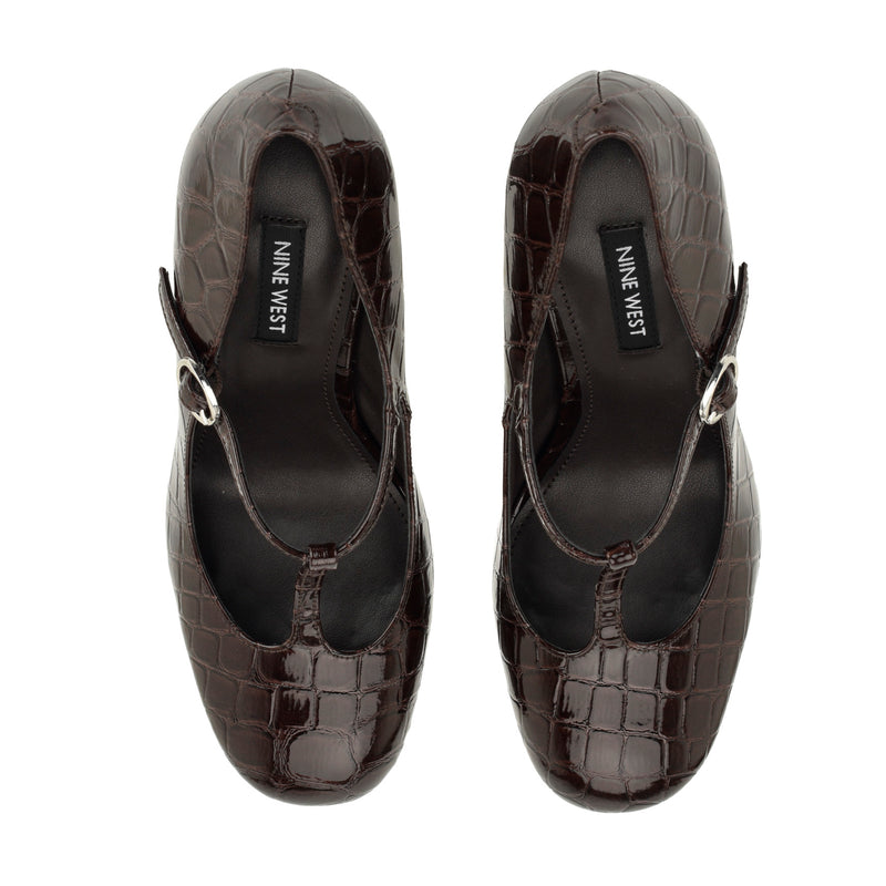 Daphni T-Strap Platform Pumps