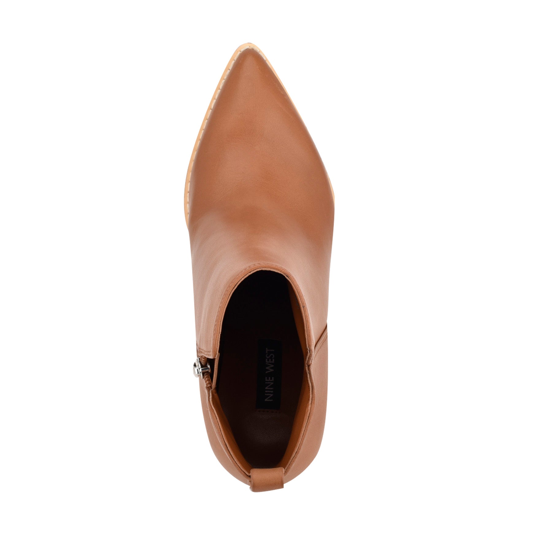 Birds Block Heel Leather Booties