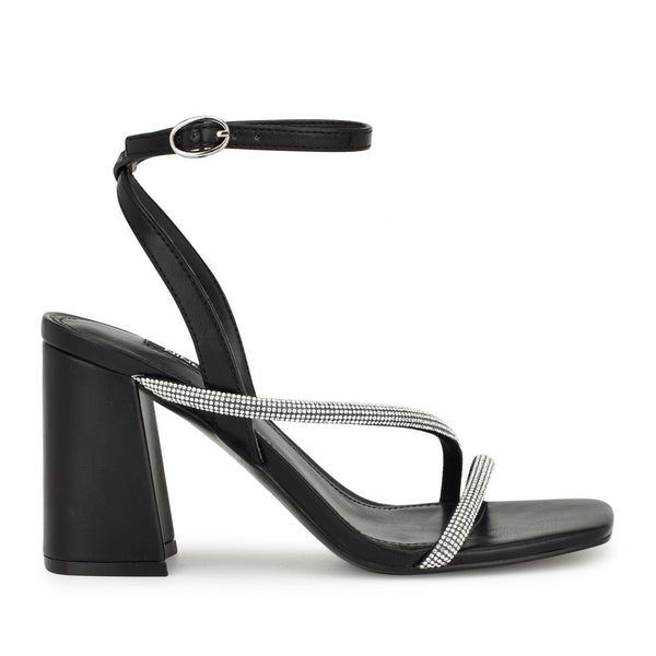 【大特価】Nine West Kiya Ankle Strap サンダル Amazon.com | Nine West Women's Kiya3 Heeled Sandal, Barely