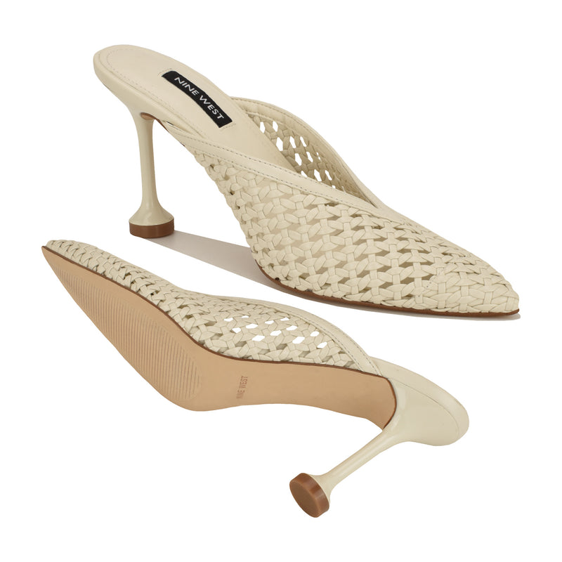 Grasso Woven Mule Pumps