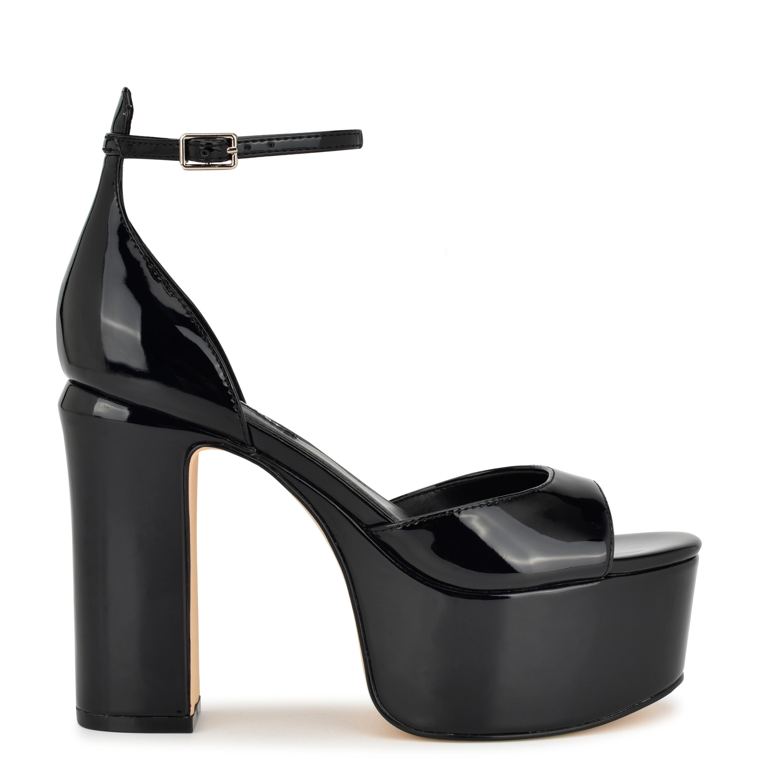 Black platform 2024 dress sandals