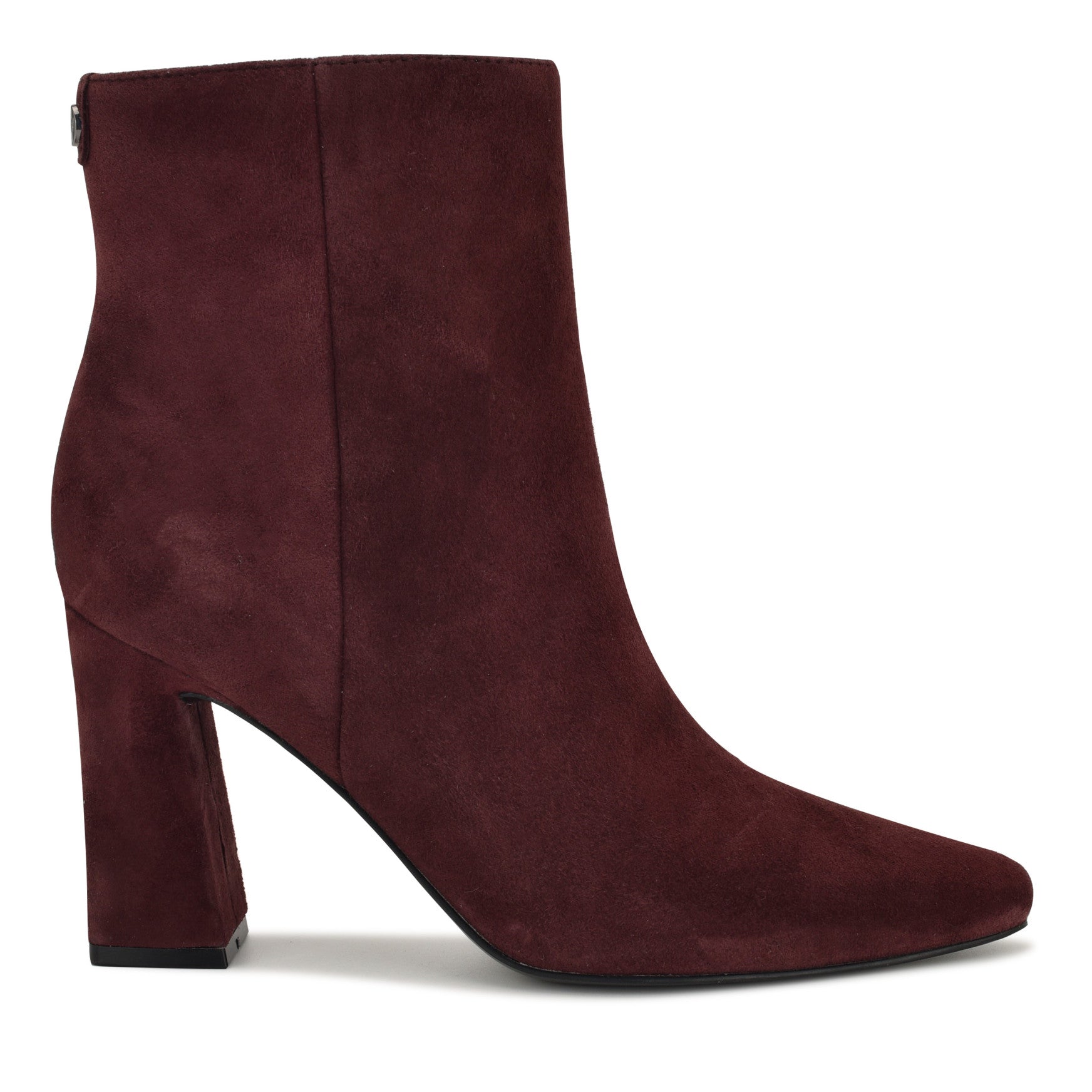 Reraye Block Heel Ankle Leather Booties
