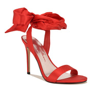 Mmonroe Ankle Wrap Satin Sandals