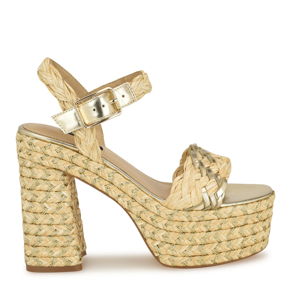 【大特価】Nine West Jolane Espadrille Platform サンダル Jolane Espadrille Platform Sandals – Nine West
