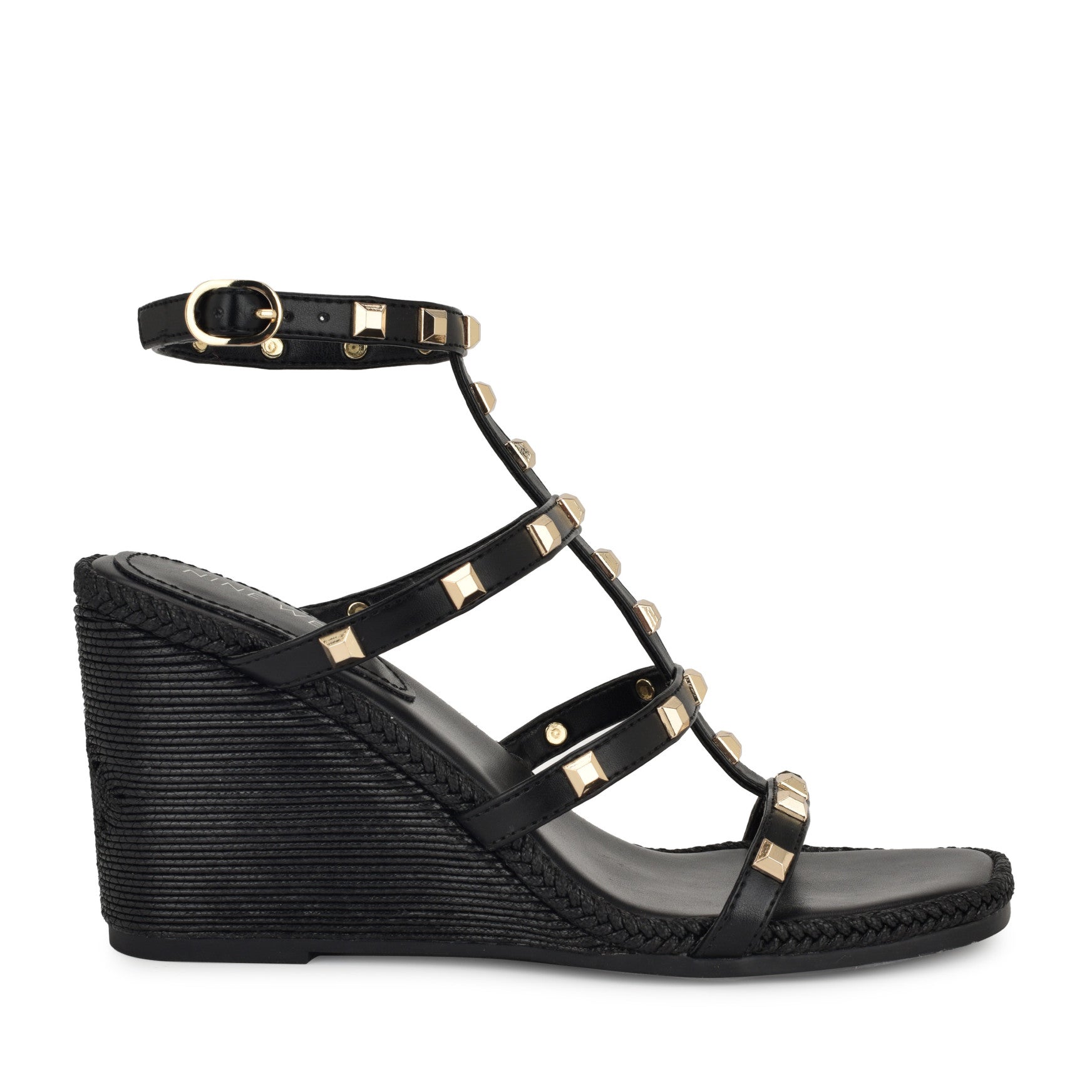 Sardis Studded Wedge Sandals