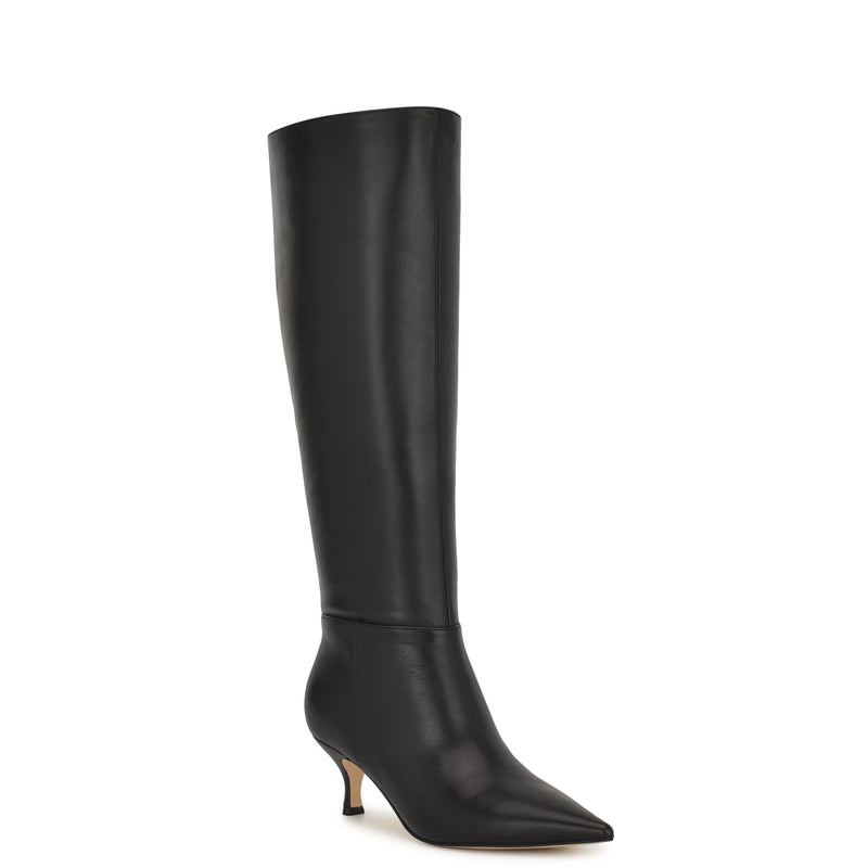 Nine West Somas Women's Boots Black Leather : 8 M Nine West Somas Women's Boots Black Leather : 8 M