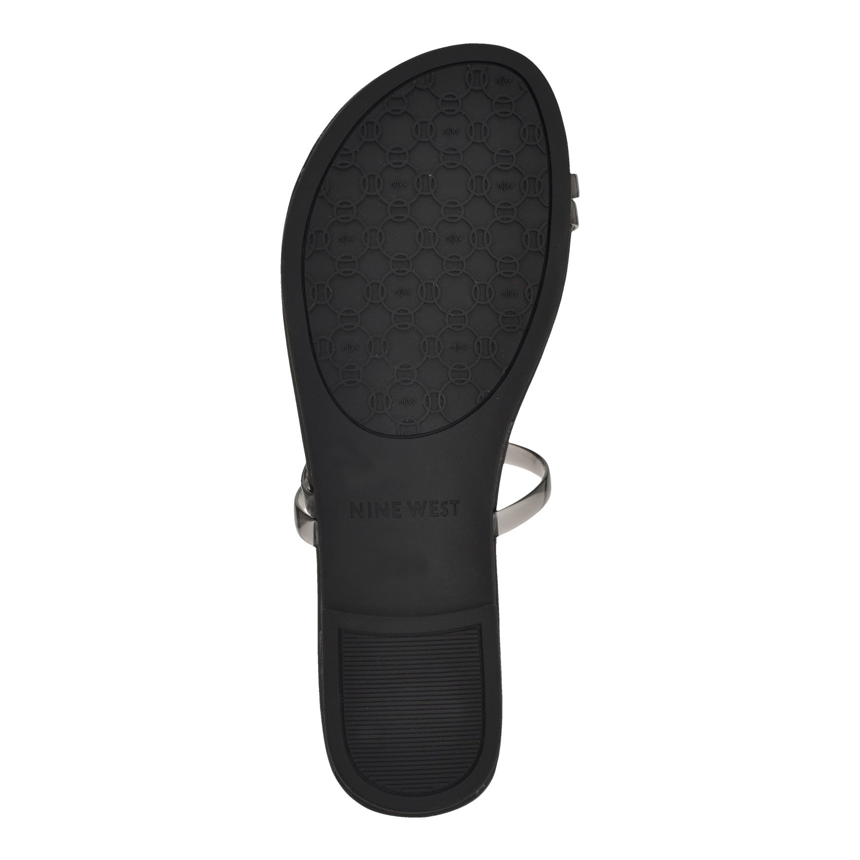 Women's Bazz Jelly Flat Sandals - Black/Clear | Nine West