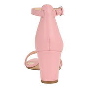 Pruce Ankle Strap Block Heel Sandals