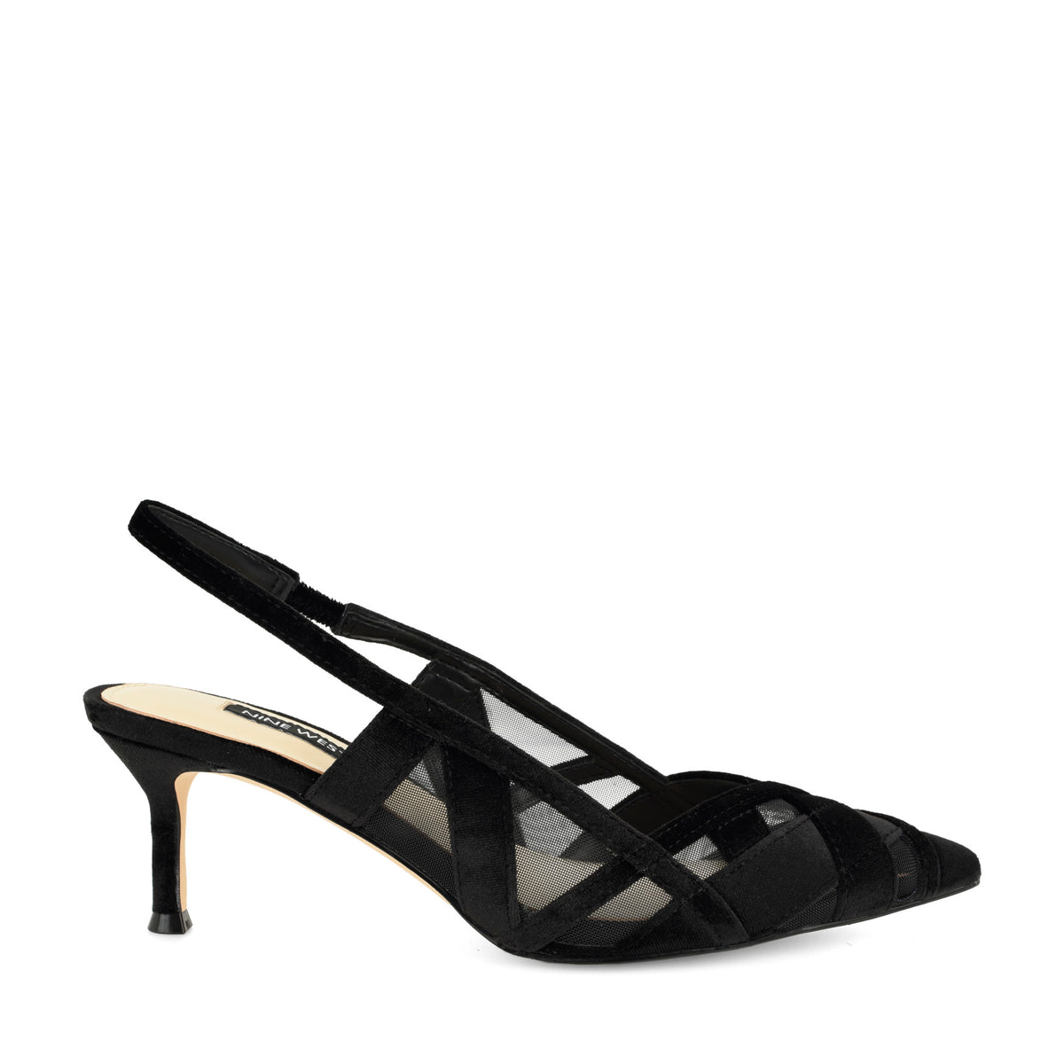Ellite Kitten Heel Slingback Pumps
