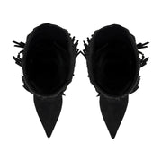 Genviv Leather Fringe Boots