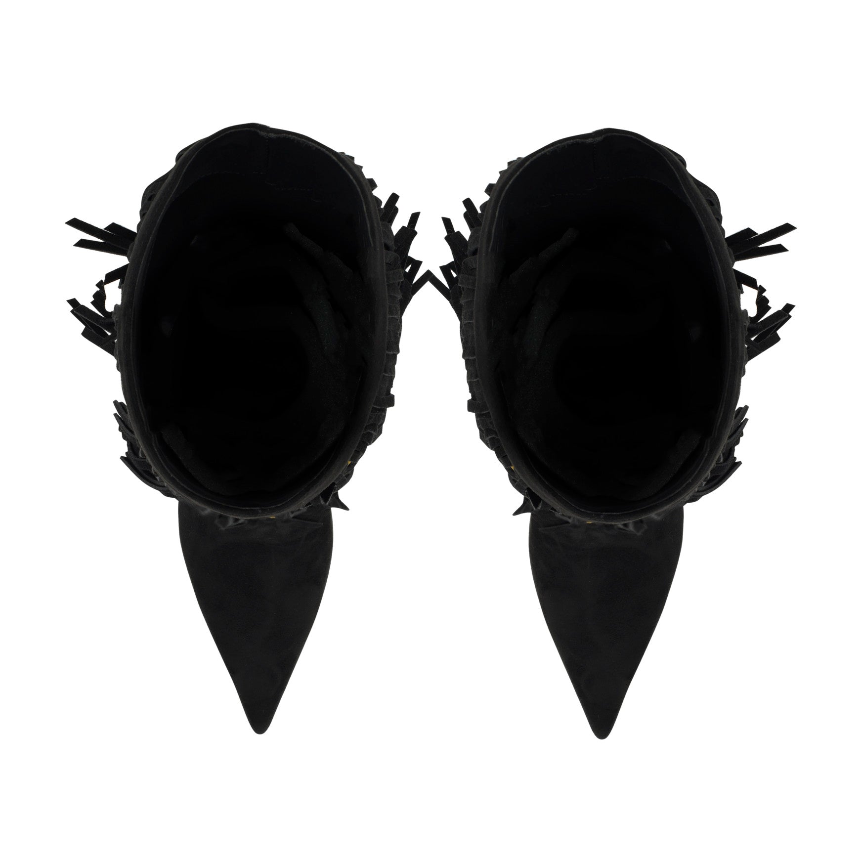 Genviv Leather Fringe Boots