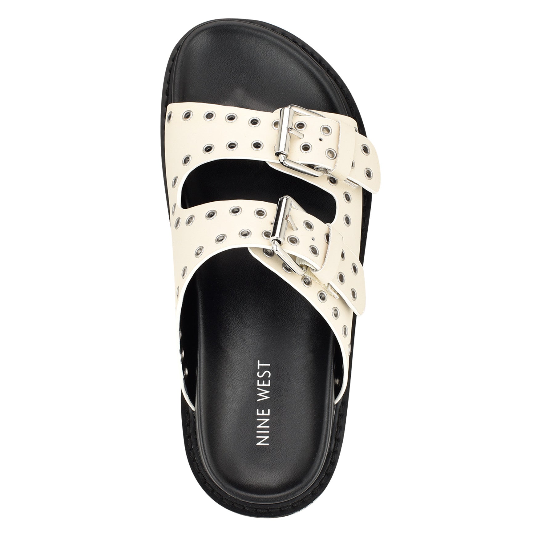 Eleny Buckle Slide Sandals