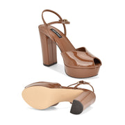 Kalissa Peep Toe Platform Heels