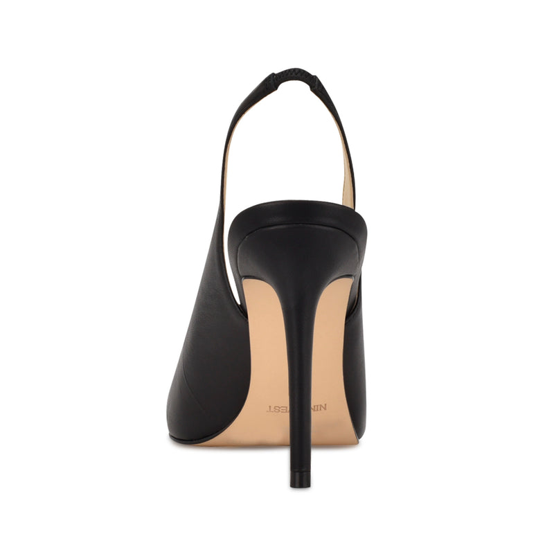 Feather Pointy Toe Slingback Pumps