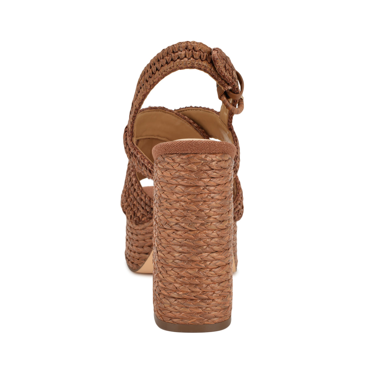 Women's Vanity Platform Sandals - Brown Raffia | Nine West