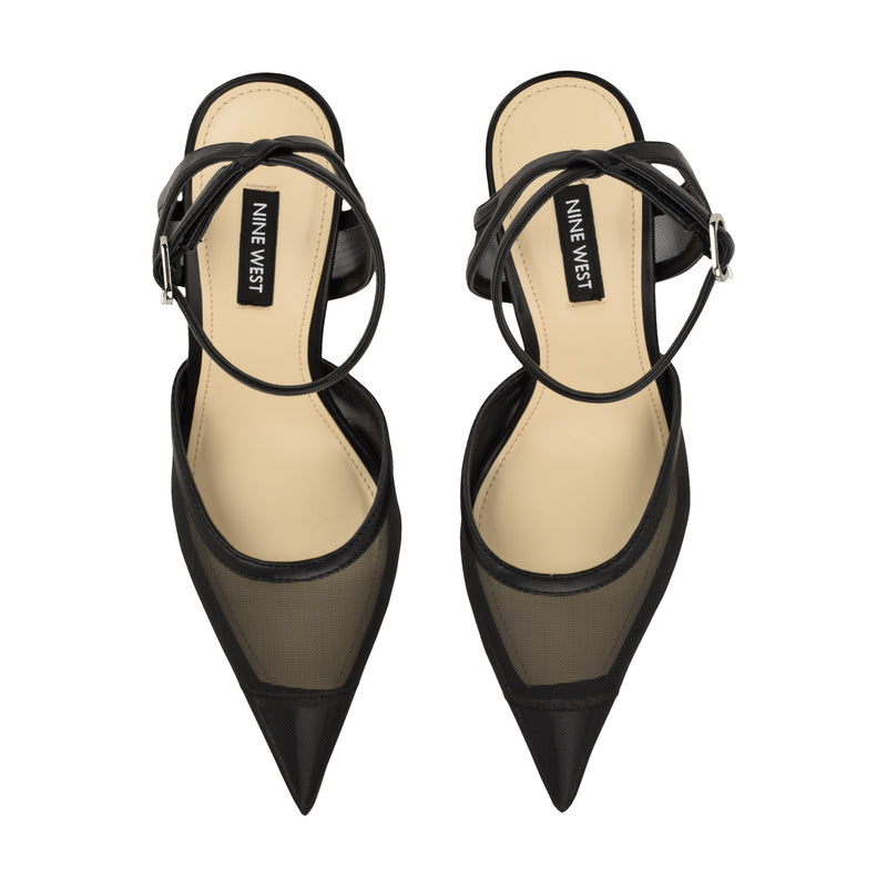 Gullia Mesh Ankle Strap Pumps