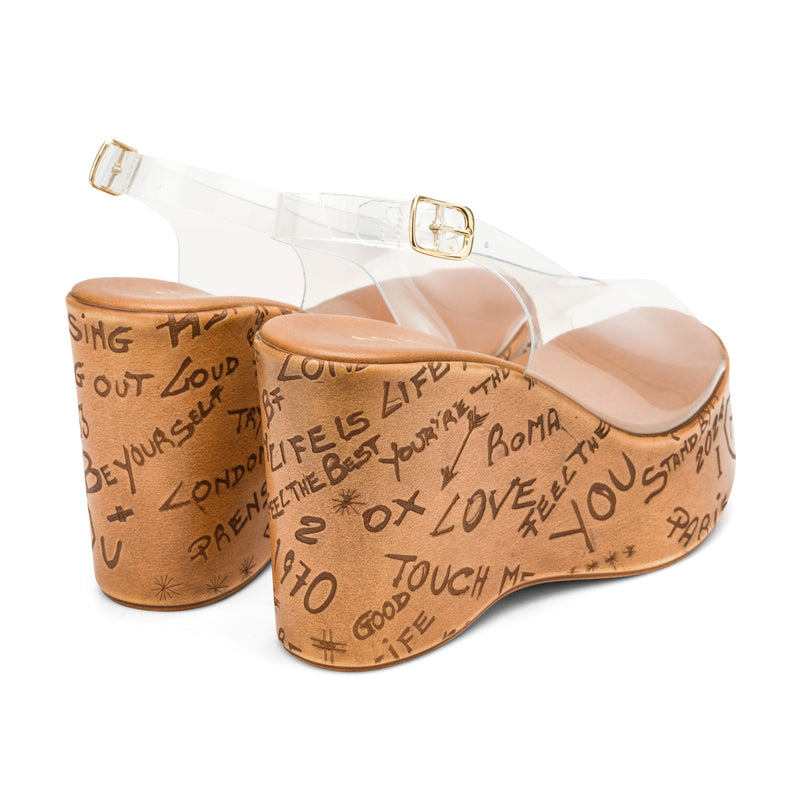 Locela Slingback Platform Wedges