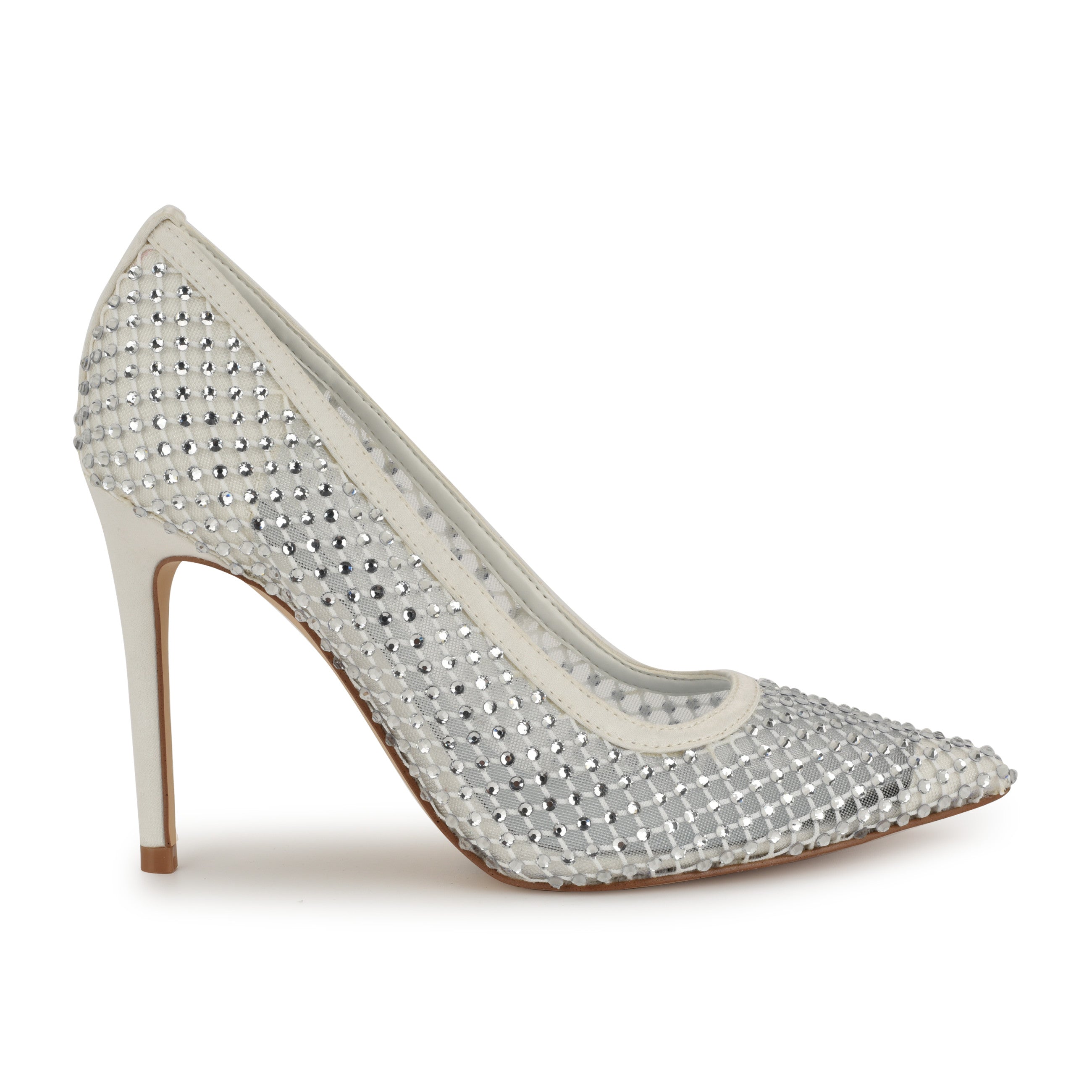 Freshe Rhinestone Mesh Pumps