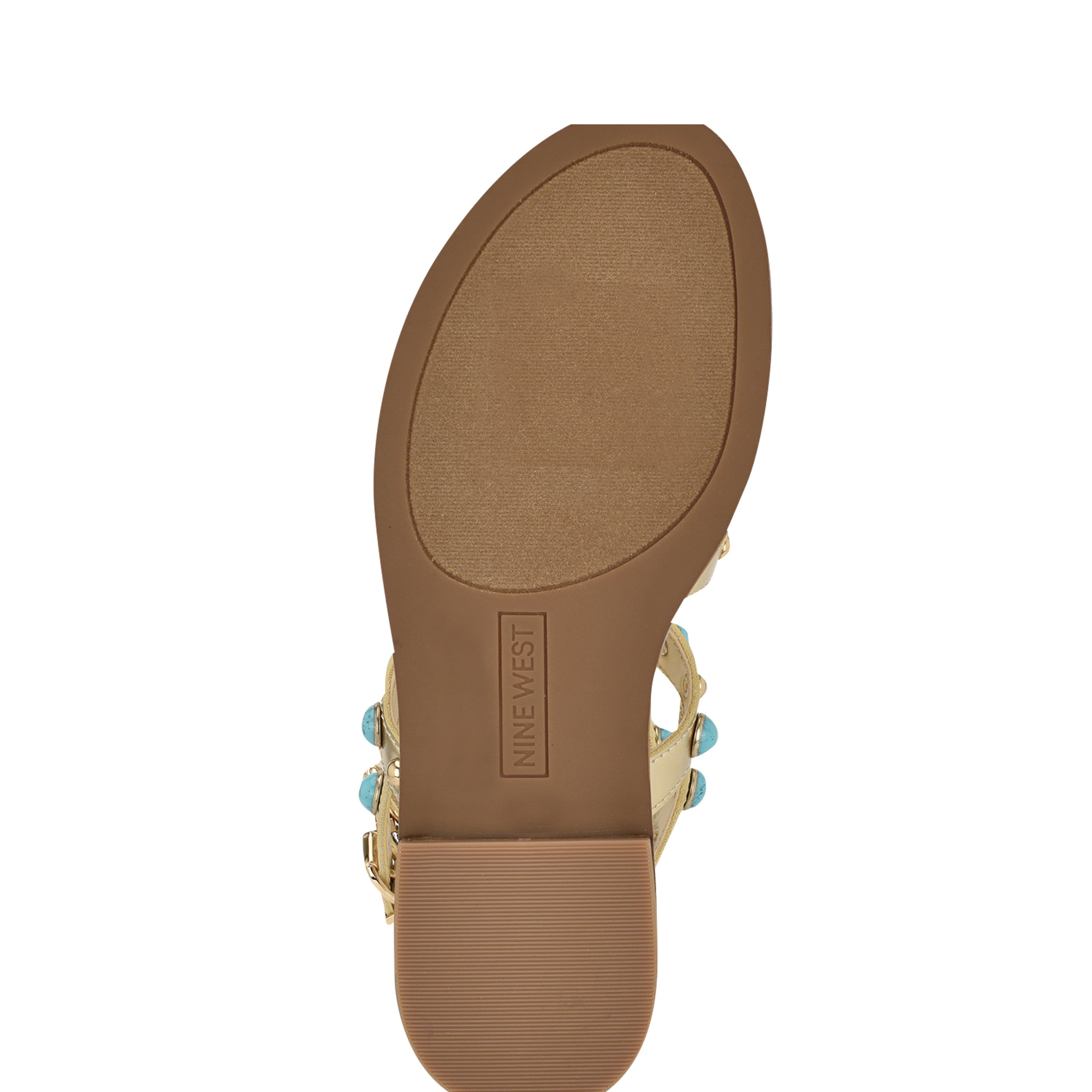 Shoes Nine West Studded Flat Sandals Women's Mindela Studded